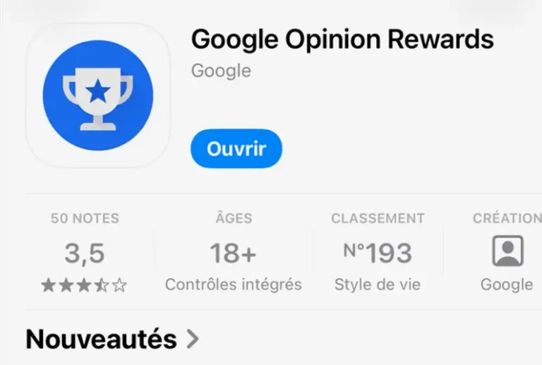 google opinion rewards france